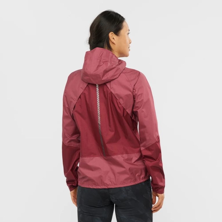 Red Salomon Bonatti Waterproof Women's Shell Jackets | IE SX9716